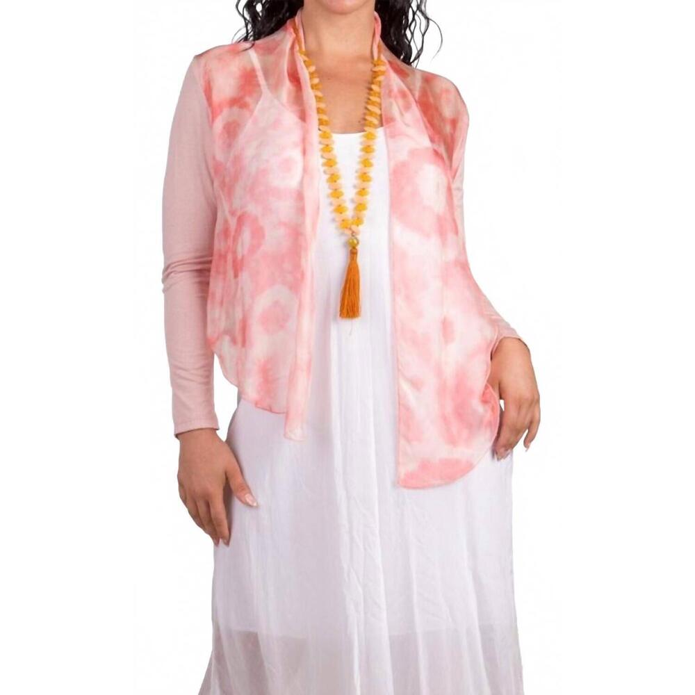 NEW GIGI MODA shoona tie dye cardigan in pink